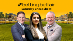 Betfair Saturday racing cheat sheet